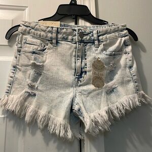 Altar'd state cold wash jean shorts size 26